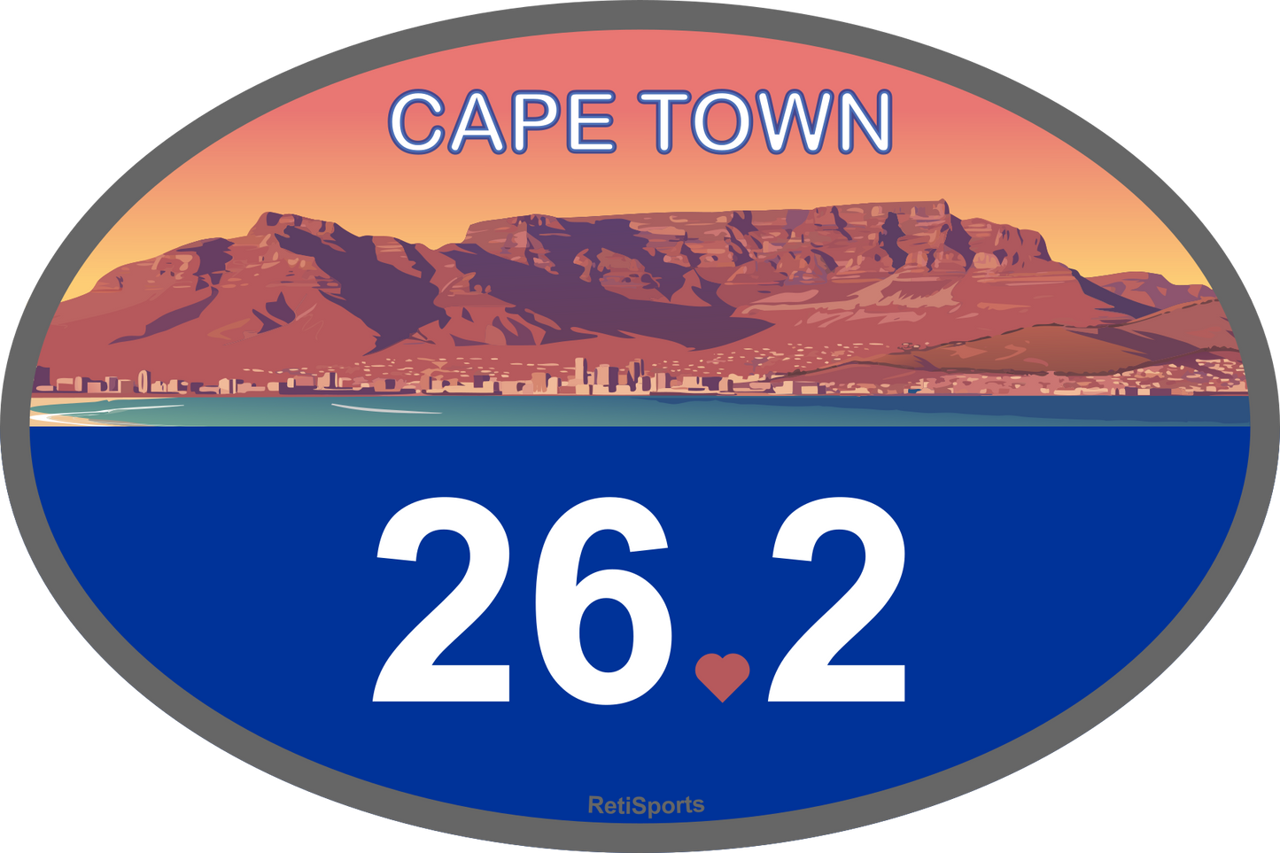 Marathon Magnet or Glue-Less Sticker, Large 4x6" Waterproof Runner Gift for Boston, New York, Chicago, London, Berlin, Tokyo, Cape Town and Shanghai