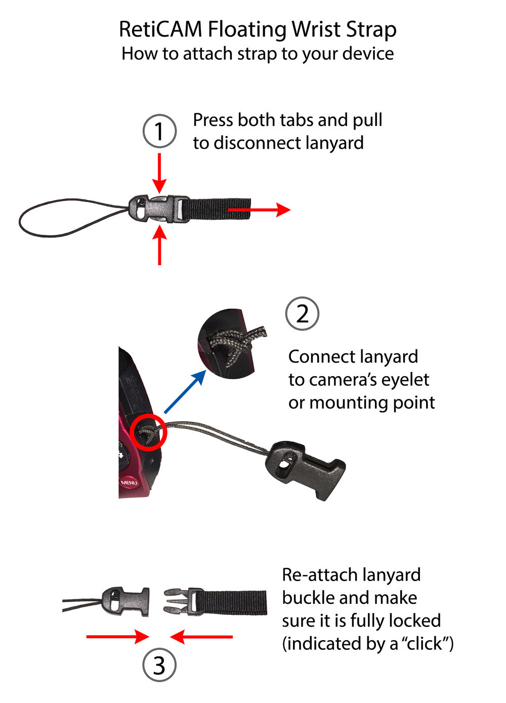 RetiCAM Floating Wrist Strap WS10