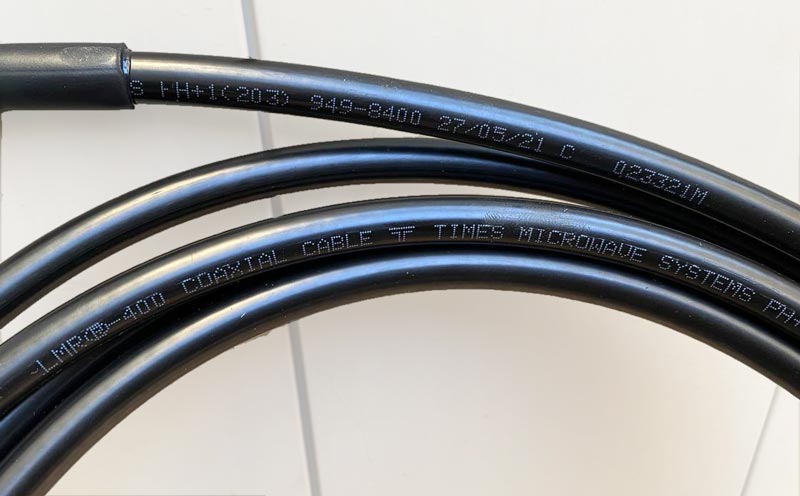 Times Microwave LMR-400 Low Loss Coax Cable N Female RP-SMA Male