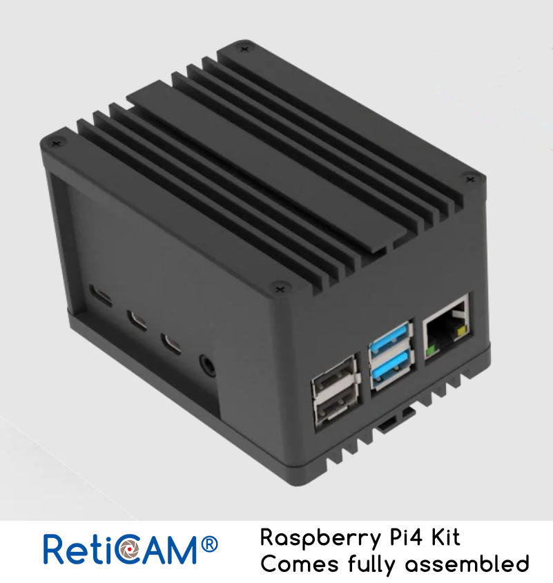 Raspberry Pi 4 4GB Kit - 64GB Card, Aluminum Case