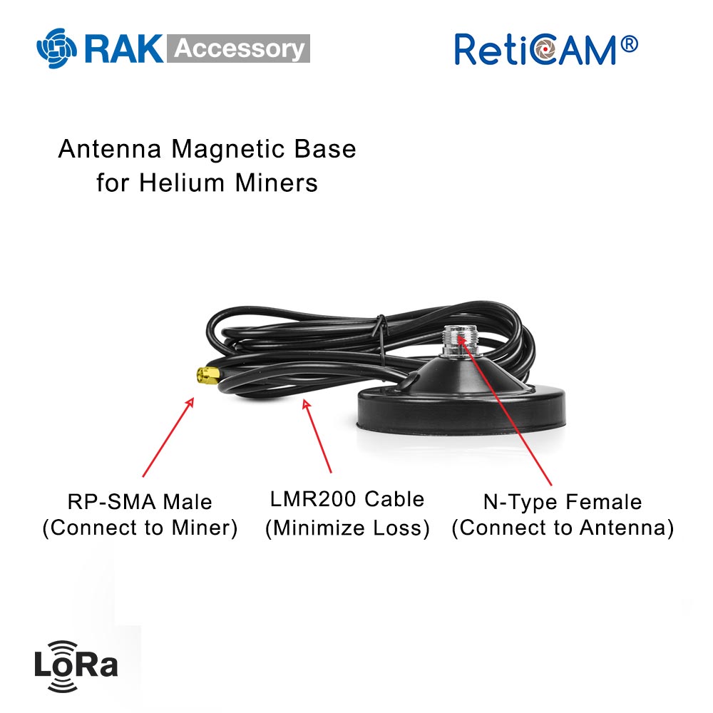 RAK Magnetic Base for Helium Hotspot Antennas