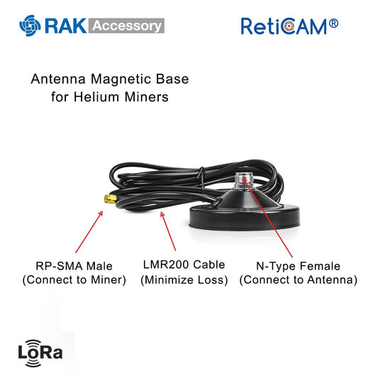 RAK Magnetic Base for Helium Hotspot Antennas