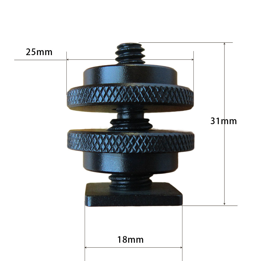 RetiCAM Hot Shoe Adapter - Flash Hotshoe to Tripod Mount for Camera, Smartphone and Accessories