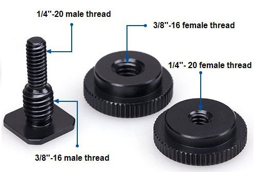 RetiCAM Hot Shoe Adapter - Flash Hotshoe to Tripod Mount for Camera, Smartphone and Accessories