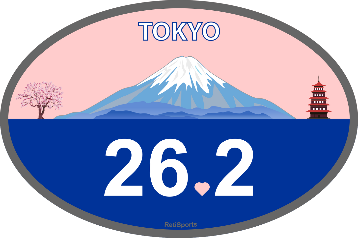 Marathon Magnet or Glue-Less Sticker, Large 4x6" Waterproof Runner Gift for Boston, New York, Chicago, London, Berlin, Tokyo, 26.2 and 13.1