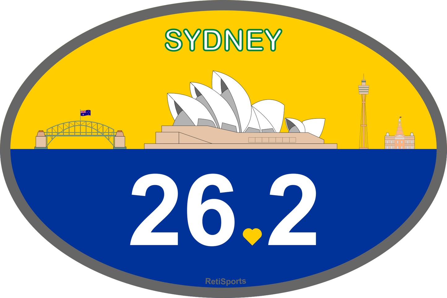 Marathon Magnet or Glue-Less Sticker, Large 4x6" Waterproof Runner Gift for Boston, New York, Chicago, London, Berlin, Tokyo, 26.2 and 13.1