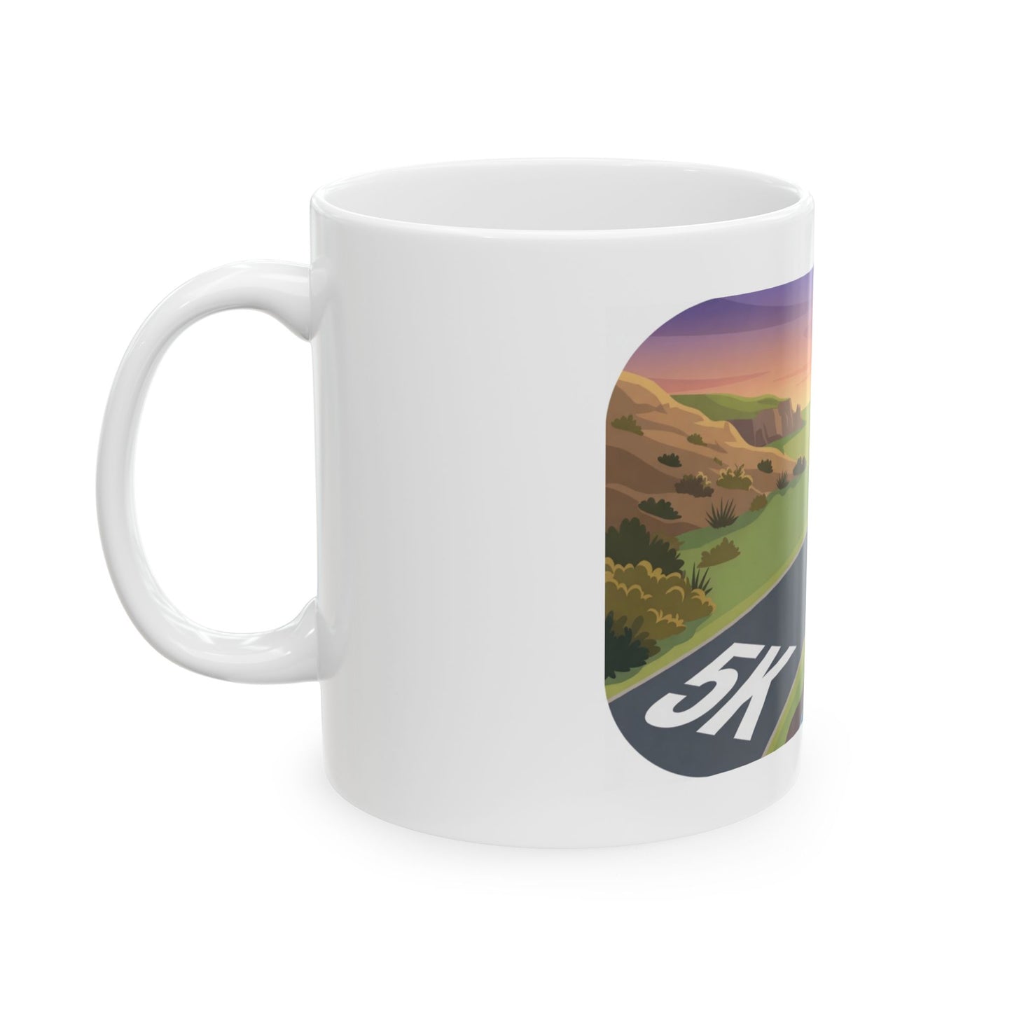 Personalized Runners Coffee Mug - 5K, 10K, Half, and Full Marathon - Motivational Running Gift