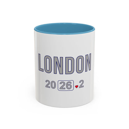 Personalized London Marathon 2026 Coffee Mug, 26.2 Runner Gift, Accented Tea Cup, Made in USA