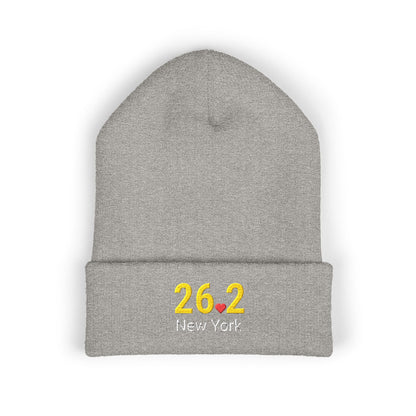 Personalized 26.2 Marathon Beanie, Boston | NYC | Chicago | Custom Embroidered Runner Hat