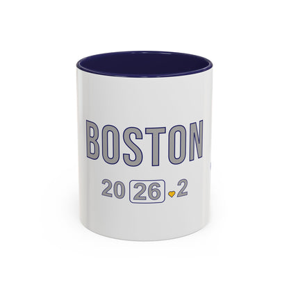 Personalized Boston Marathon 2026 Coffee Mug, 26.2 Runner Gift, Accented Tea Cup, Made in USA
