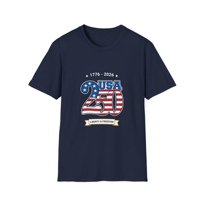 USA 250 Anniversary T-Shirt | Patriotic 1776-2026 Liberty & Freedom Shirt