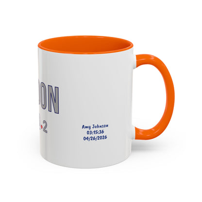 Personalized London Marathon 2026 Coffee Mug, 26.2 Runner Gift, Accented Tea Cup, Made in USA