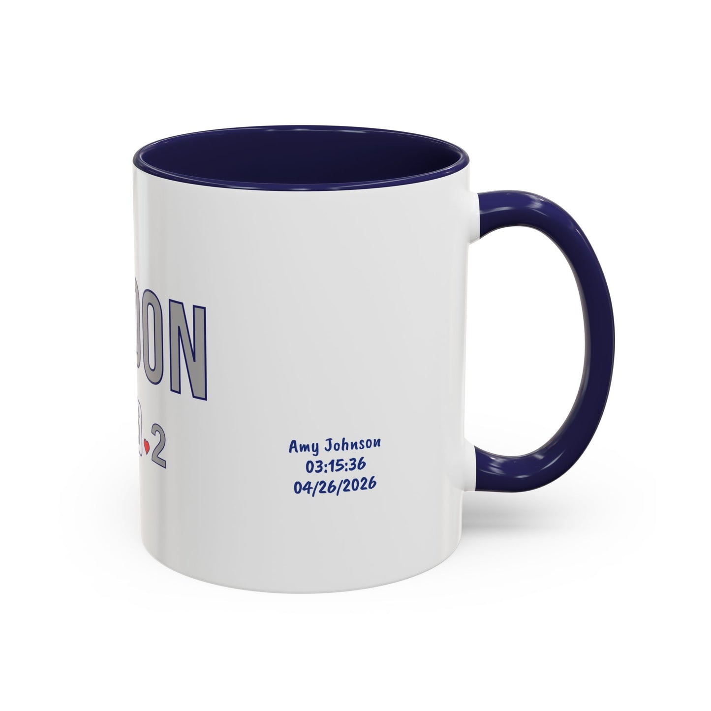 Personalized London Marathon 2026 Coffee Mug, 26.2 Runner Gift, Accented Tea Cup, Made in USA