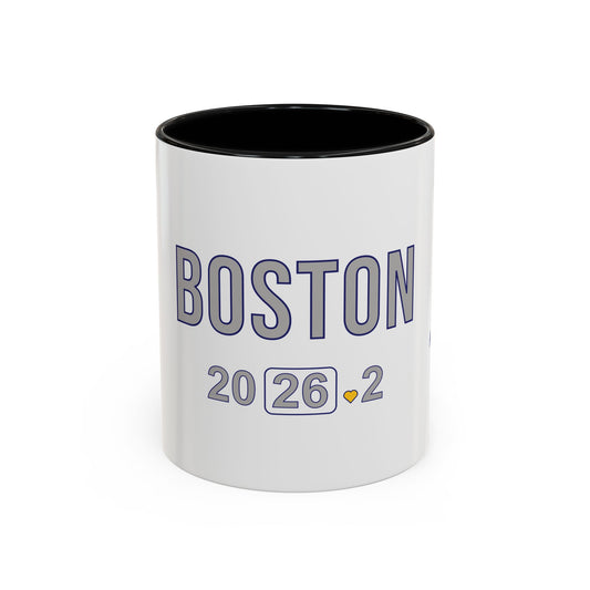 Personalized Boston Marathon 2026 Coffee Mug, 26.2 Runner Gift, Accented Tea Cup, Made in USA