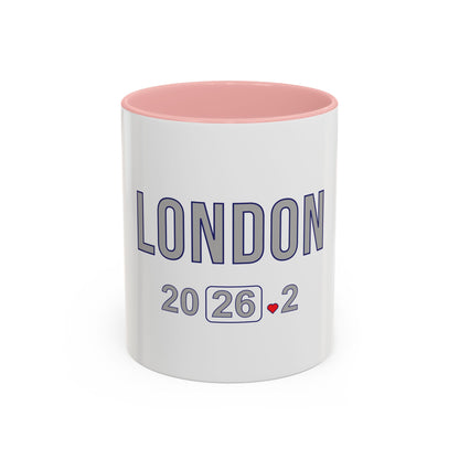 Personalized London Marathon 2026 Coffee Mug, 26.2 Runner Gift, Accented Tea Cup, Made in USA
