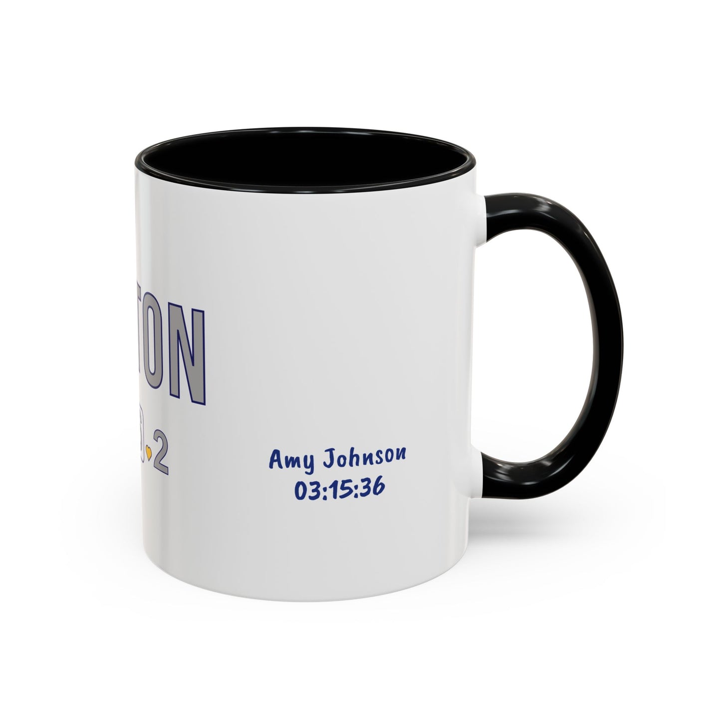 Personalized Boston Marathon 2026 Coffee Mug, 26.2 Runner Gift, Accented Tea Cup, Made in USA