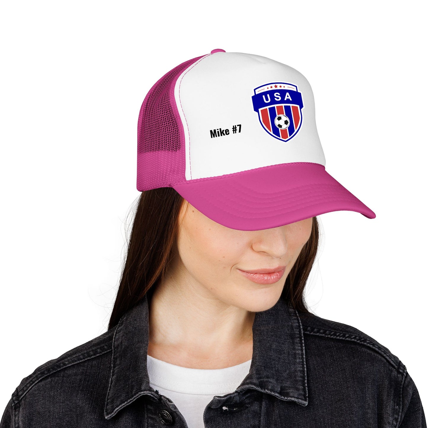 Personalized USA Soccer 2026 Hat - Meshed Trucker Hat Custom Football Fan Gear Sports Cap