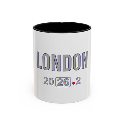 Personalized London Marathon 2026 Coffee Mug, 26.2 Runner Gift, Accented Tea Cup, Made in USA