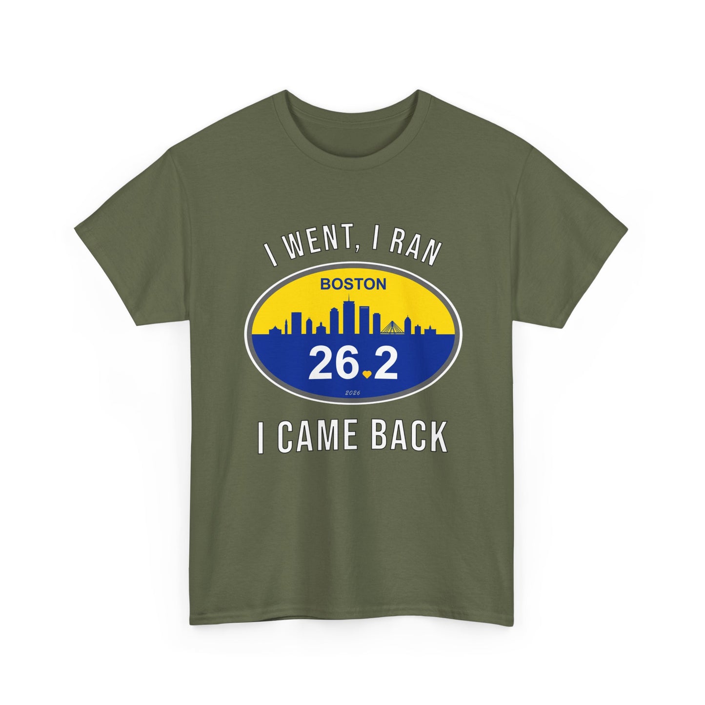 Boston Marathon 2026 Shirt - I Went I Ran I Came Back 26.2 T-Shirt - Funny Runner Finisher Gift