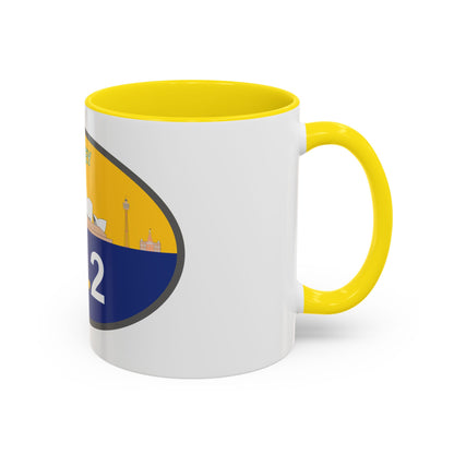 Personalized Sydney Marathon Coffee Mug, 26.2 Marathon Gift for Runners, Accented Tea Cup, 11oz