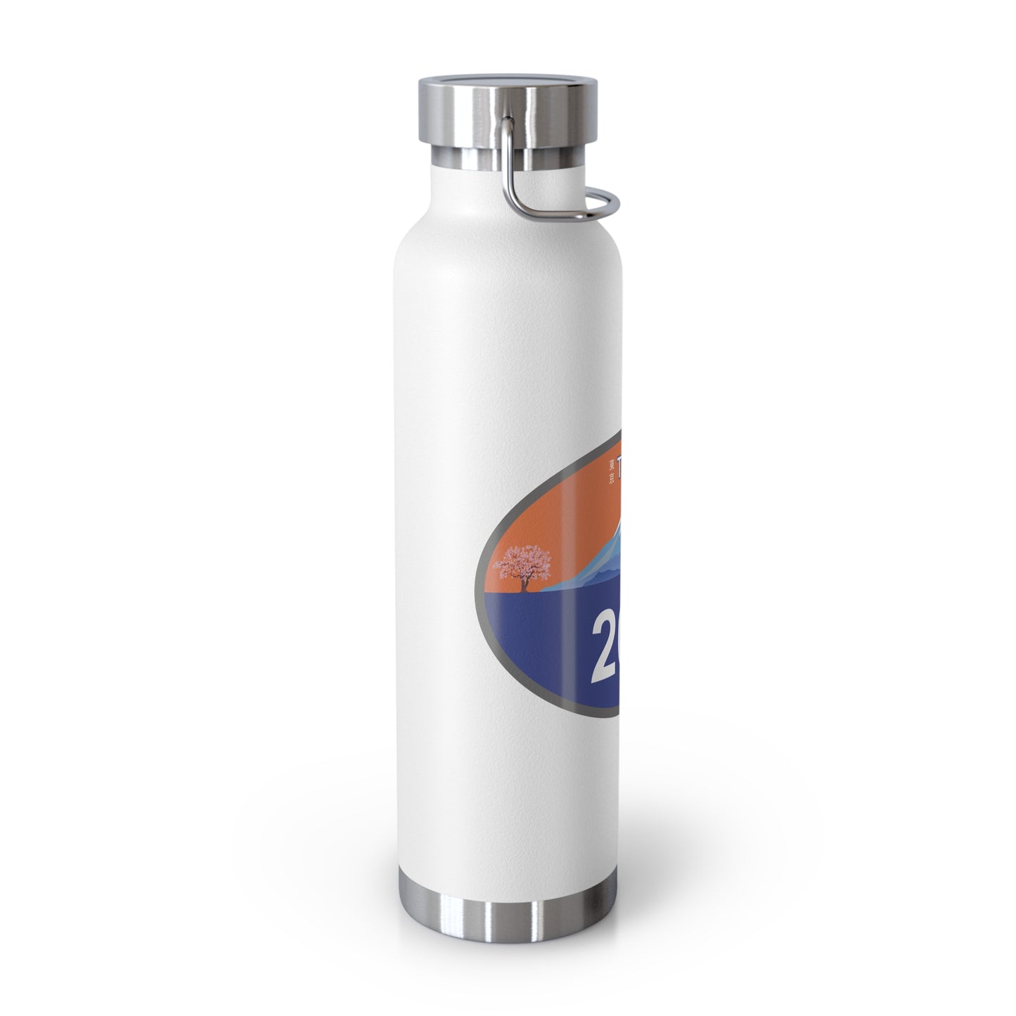 Personalized Tokyo Marathon Water Bottle, 22oz Stainless Steel Copper Insulated - Customized with Your Name and Finish Time