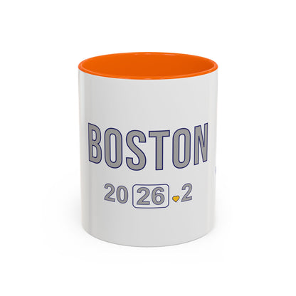 Personalized Boston Marathon 2026 Coffee Mug, 26.2 Runner Gift, Accented Tea Cup, Made in USA
