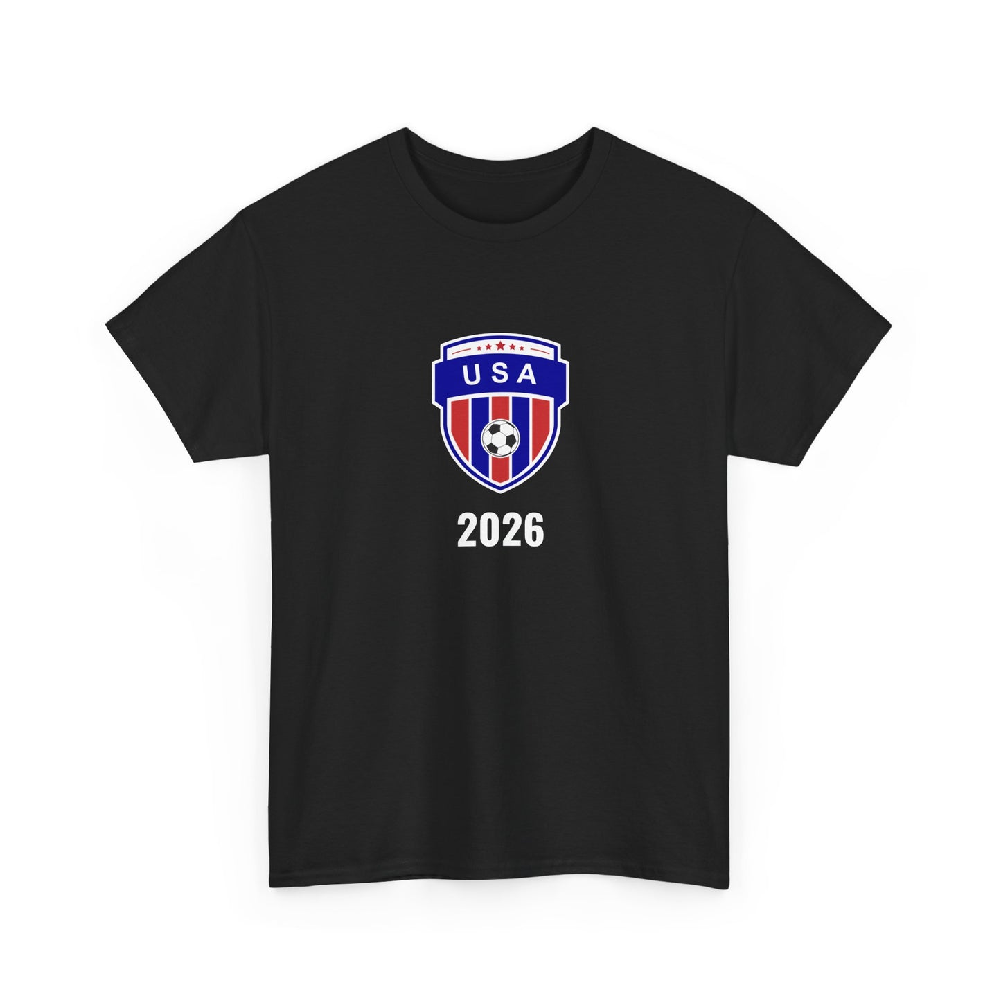 USA Soccer 2026 T-Shirt - Football Fan Team US Crest American Flag Tee