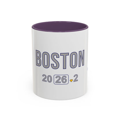 Personalized Boston Marathon 2026 Coffee Mug, 26.2 Runner Gift, Accented Tea Cup, Made in USA