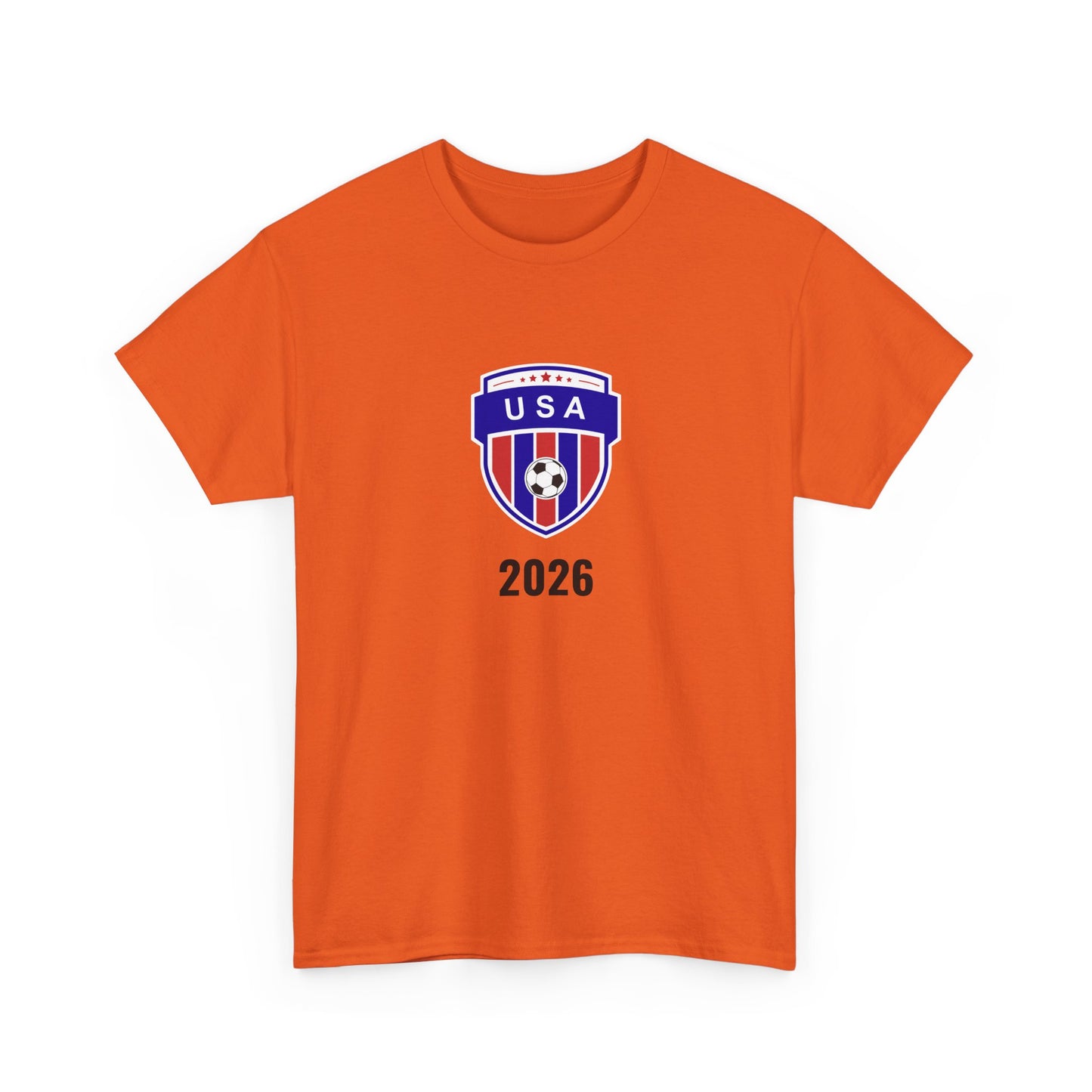 USA Soccer 2026 T-Shirt - Football Fan Team US Crest American Flag Tee