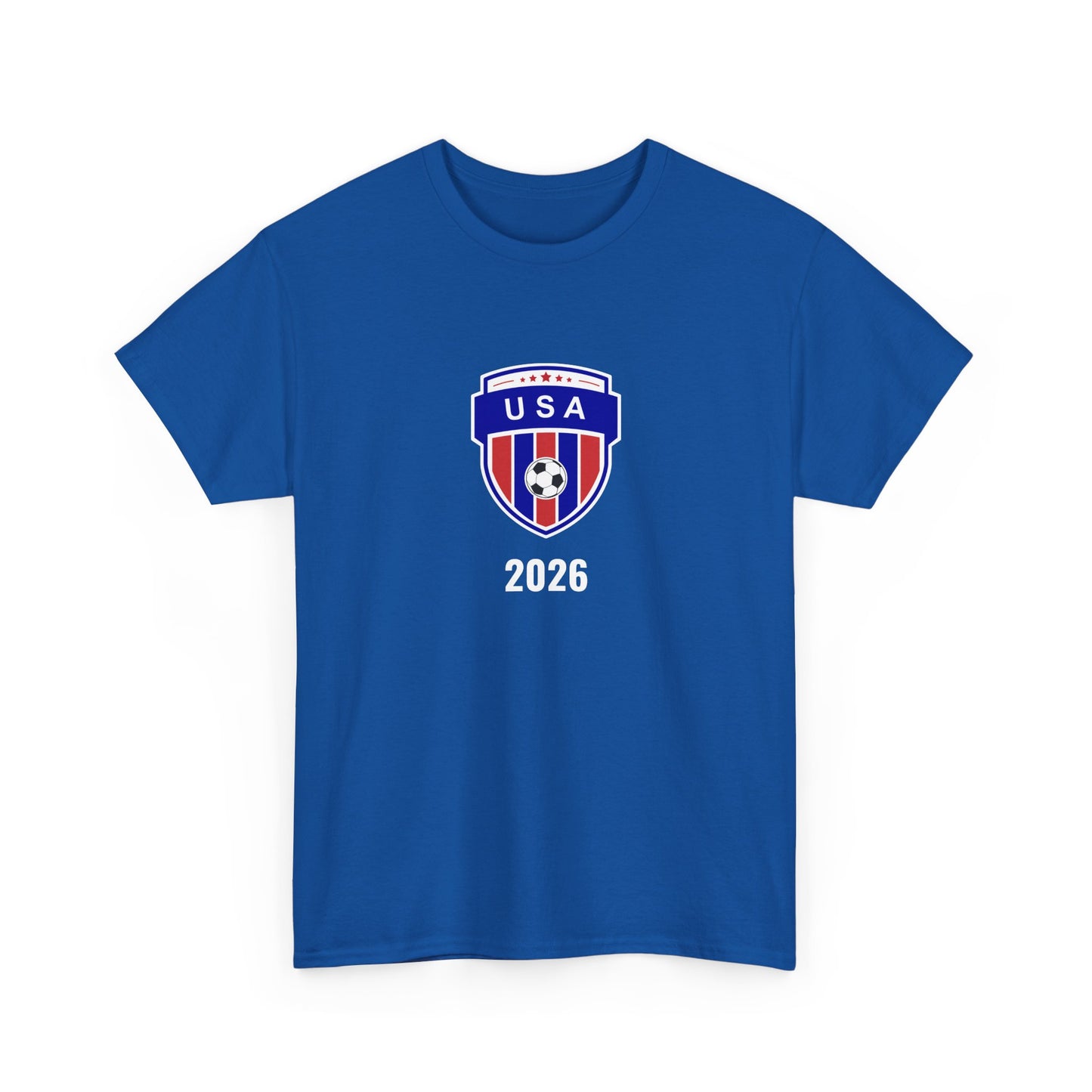 USA Soccer 2026 T-Shirt - Football Fan Team US Crest American Flag Tee