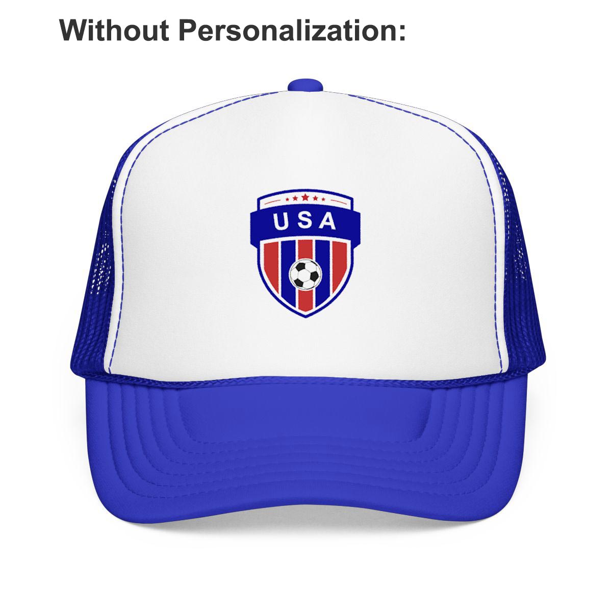 Personalized USA Soccer 2026 Hat - Meshed Trucker Hat Custom Football Fan Gear Sports Cap