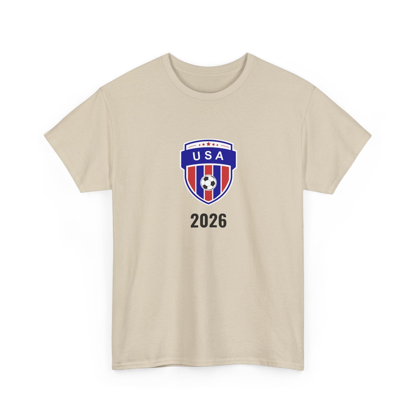 USA Soccer 2026 T-Shirt - Football Fan Team US Crest American Flag Tee
