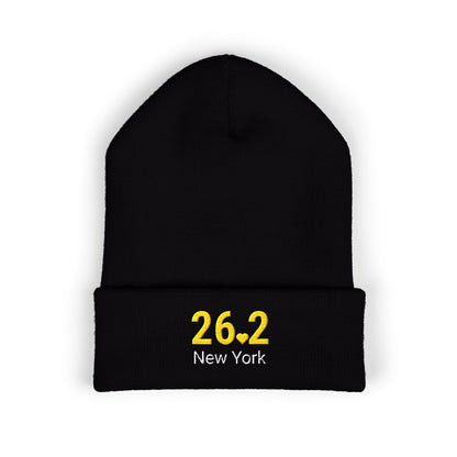 Personalized 26.2 Marathon Beanie, Boston | NYC | Chicago | Custom Embroidered Runner Hat