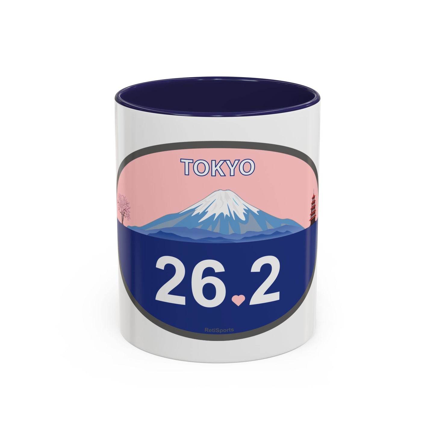 Personalized Tokyo Marathon Coffee Mug, 26.2 Marathon Gift for Runners, Accented Tea Cup, 11oz
