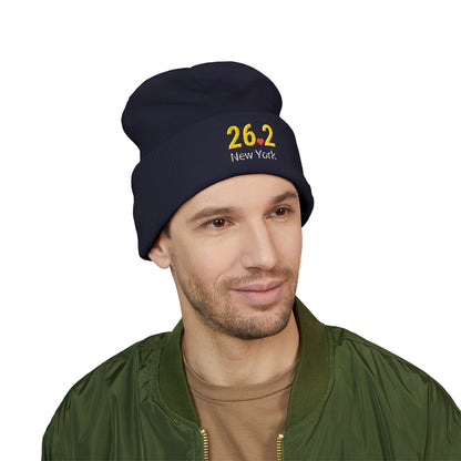 Personalized 26.2 Marathon Beanie, Boston | NYC | Chicago | Custom Embroidered Runner Hat