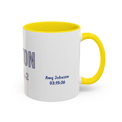 Personalized Boston Marathon 2026 Coffee Mug, 26.2 Runner Gift, Accented Tea Cup, Made in USA