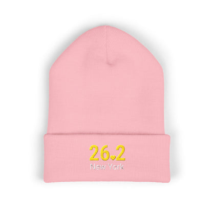 Personalized 26.2 Marathon Beanie, Boston | NYC | Chicago | Custom Embroidered Runner Hat