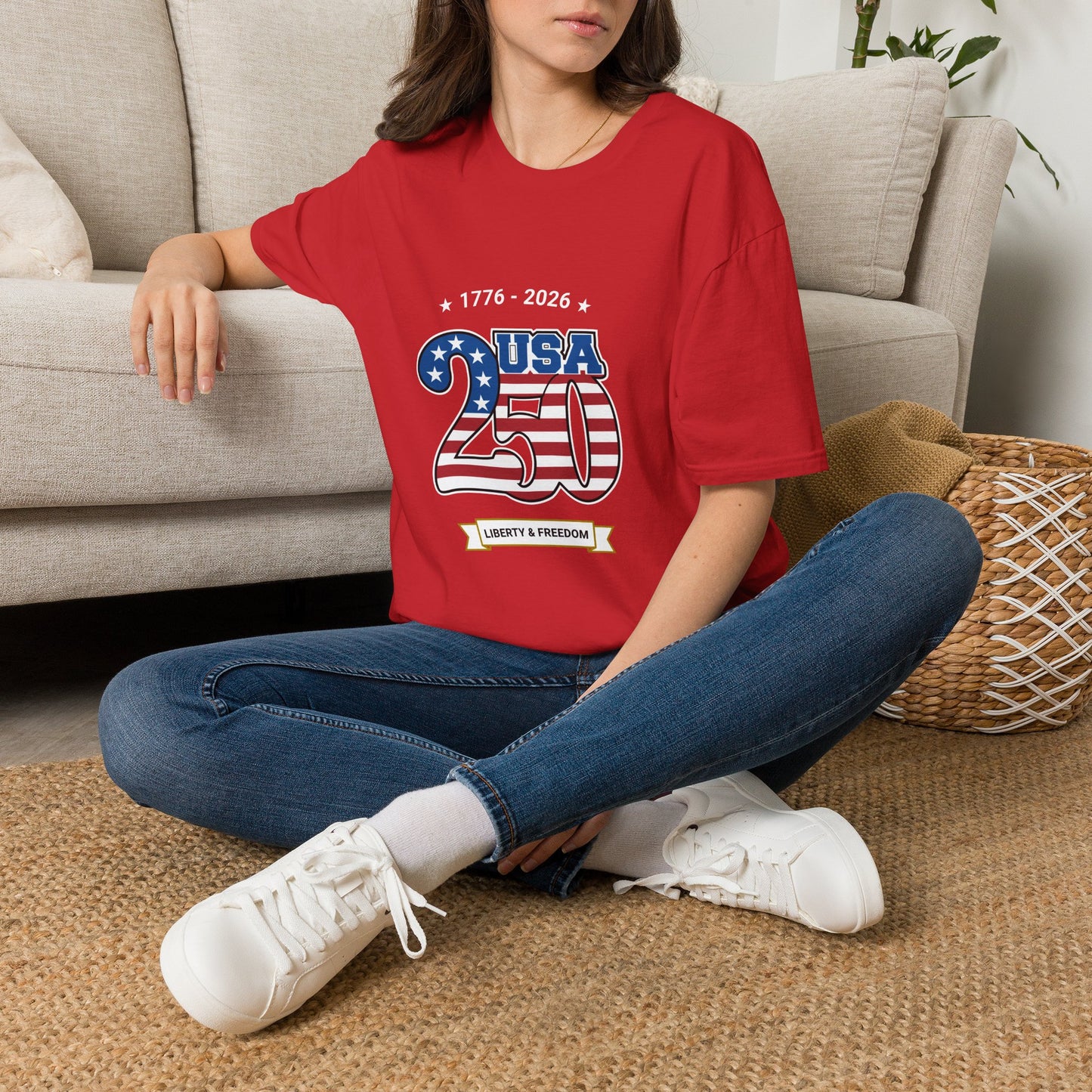 USA 250 Anniversary T-Shirt | Patriotic 1776-2026 Liberty & Freedom Shirt