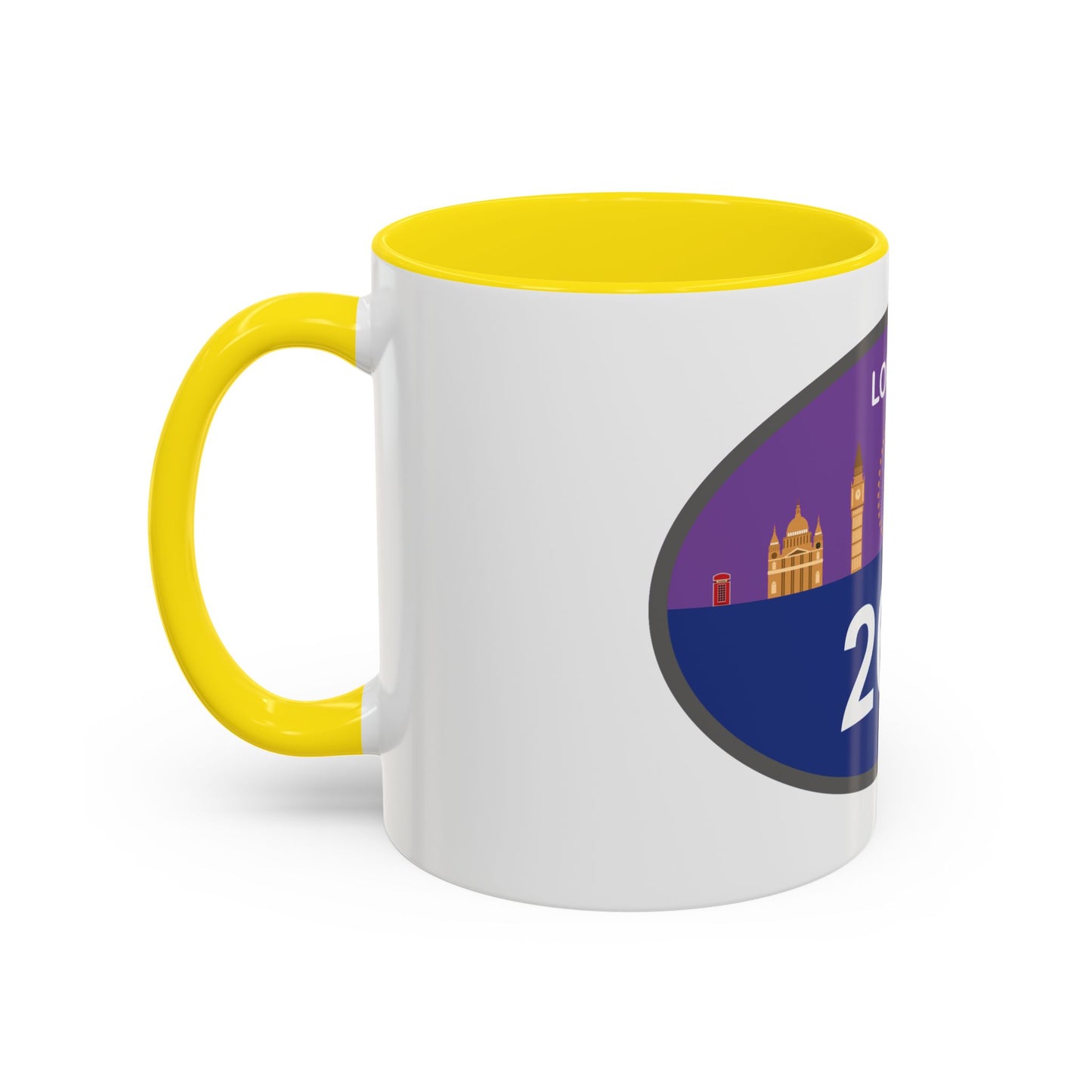Personalized London Marathon Coffee Mug, 26.2 Marathon Gift for Runners, Accented Tea Cup, 11oz