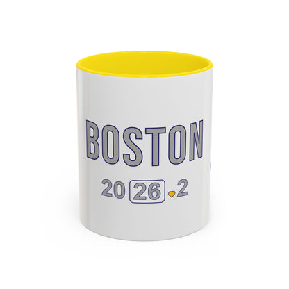 Personalized Boston Marathon 2026 Coffee Mug, 26.2 Runner Gift, Accented Tea Cup, Made in USA