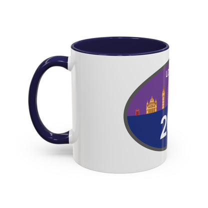 Personalized London Marathon Coffee Mug, 26.2 Marathon Gift for Runners, Accented Tea Cup, 11oz