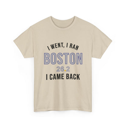 Boston Marathon Shirt - I Went I Ran I Came Back 26.2 T-Shirt - Funny Runner Finisher Gift