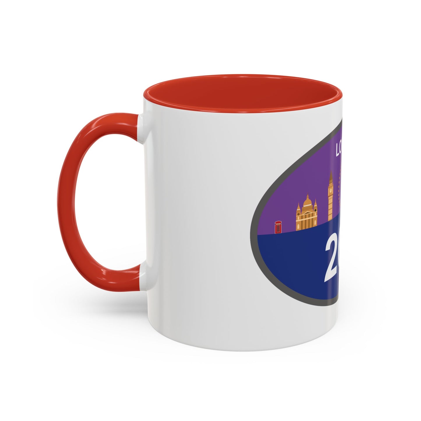 Personalized London Marathon Coffee Mug, 26.2 Marathon Gift for Runners, Accented Tea Cup, 11oz
