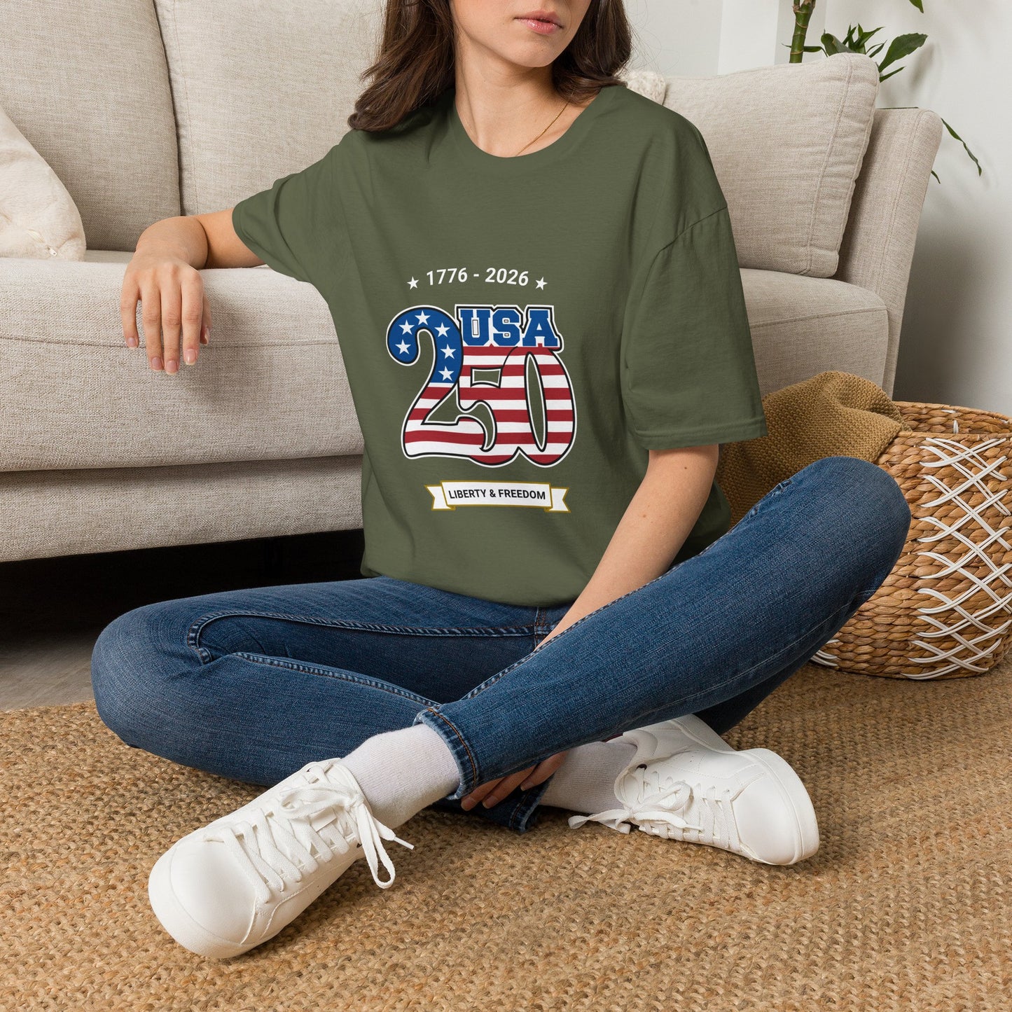 USA 250 Anniversary T-Shirt | Patriotic 1776-2026 Liberty & Freedom Shirt