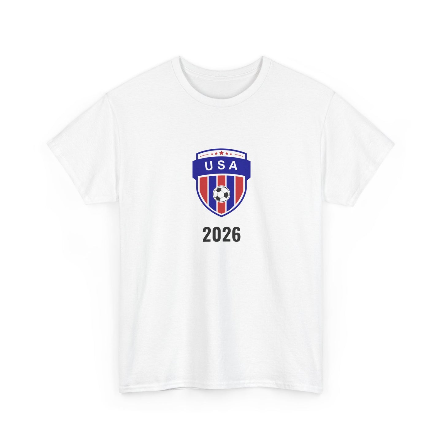 USA Soccer 2026 T-Shirt - Football Fan Team US Crest American Flag Tee