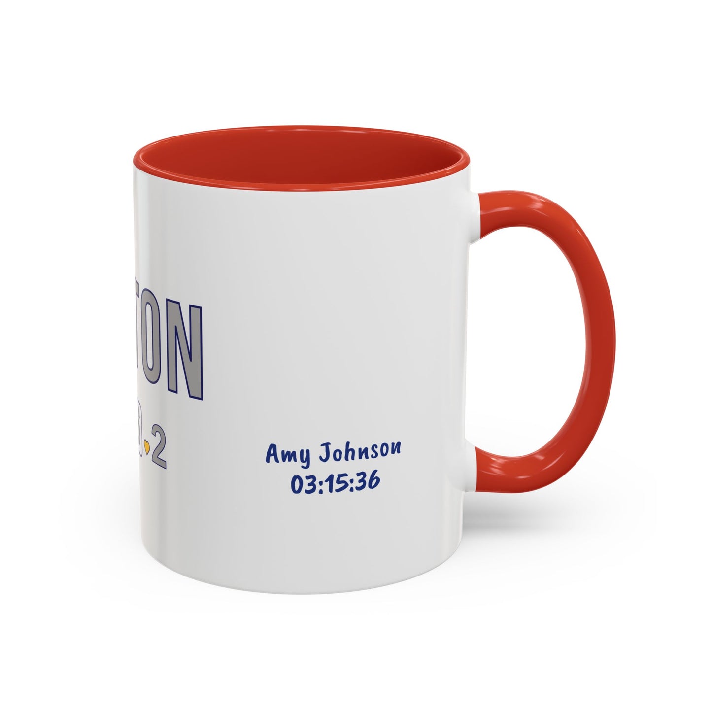 Personalized Boston Marathon 2026 Coffee Mug, 26.2 Runner Gift, Accented Tea Cup, Made in USA
