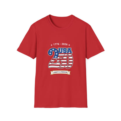 USA 250 Anniversary T-Shirt | Patriotic 1776-2026 Liberty & Freedom Shirt