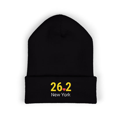 Personalized 26.2 Marathon Beanie, Boston | NYC | Chicago | Custom Embroidered Runner Hat