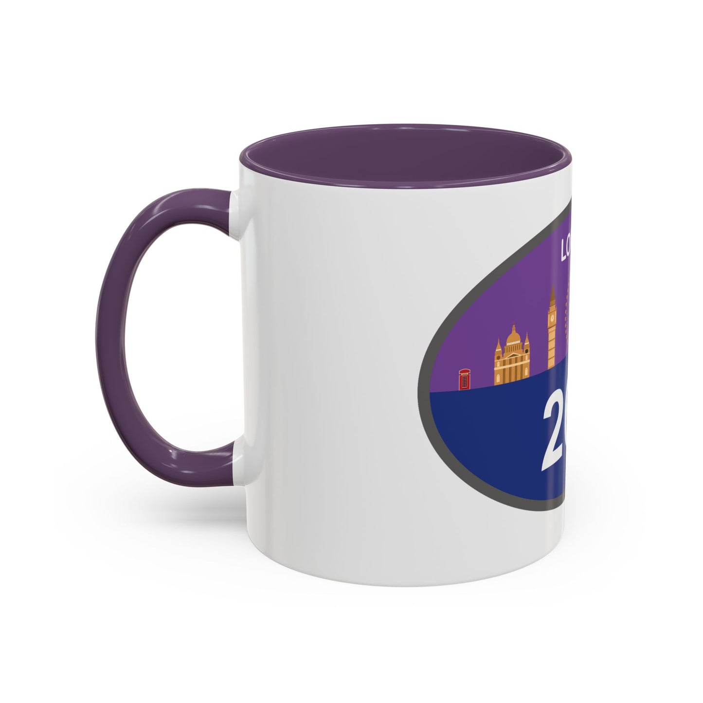 Personalized London Marathon Coffee Mug, 26.2 Marathon Gift for Runners, Accented Tea Cup, 11oz