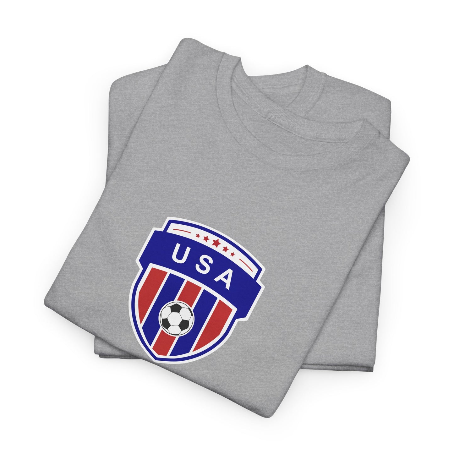 USA Soccer 2026 T-Shirt - Football Fan Team US Crest American Flag Tee